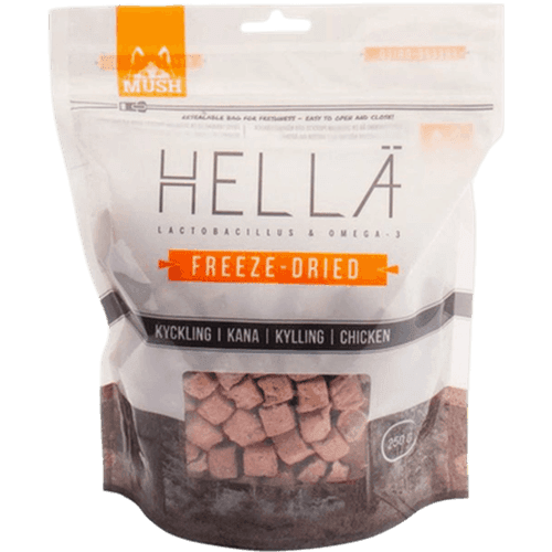 Hellä Freeze Dried Chicken Brown 250 g - Hund - Hundmat & hundfoder - Mush - ZOO.se