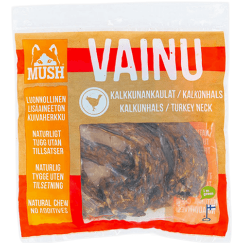 Vainu Kalkonhals Red 250 g - Hund - Hundgodis - Naturligt hundgodis - Mush - ZOO.se