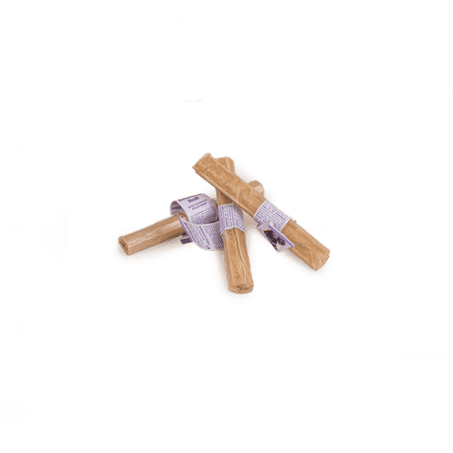 Pressed Rawhide chew Roll - Natural 12 cm