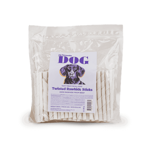 Twisted Rawhide Sticks 12,5 cm, 800 g, 100-pack