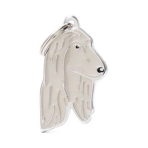 Halsbandssmycke med Rasmotiv - Afghanhund