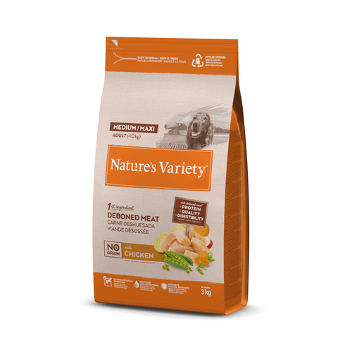 Nature's Variety No Grain Adult Medium/Maxi Free Range Chicken - 3 kg