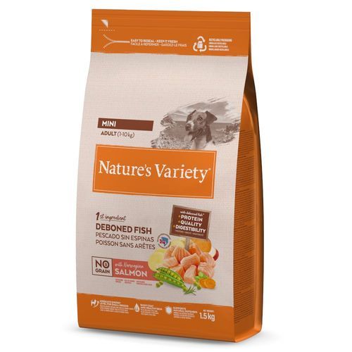Nature's Variety Original No Grain Mini Adult Salmon - Ekonomipack: 3 x 1,5 kg