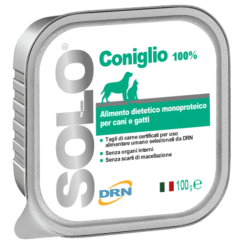 DRN Solo Kanin Monoprotein Våtfoder för hund & katt - 100 g