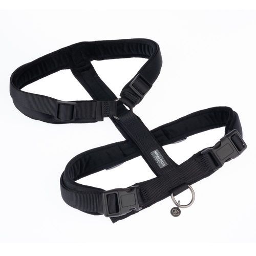 Nomad Tales Blush sele, ebony - Stl. XL: 69 - 105 cm bröstomfång, B 25 mm