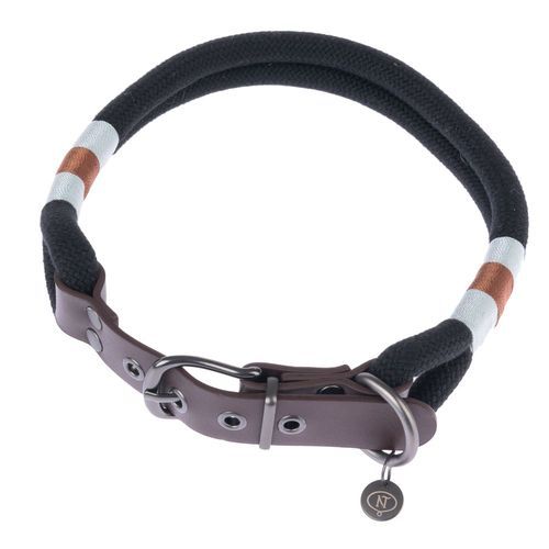Nomad Tales Spirit halsband, ebony - Stl. S: 36 - 40 cm halsomfång, B 30 mm