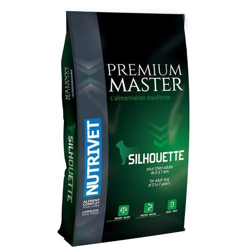 Nutrivet Premium Master Silhouette för hundar - 2 x 15 kg