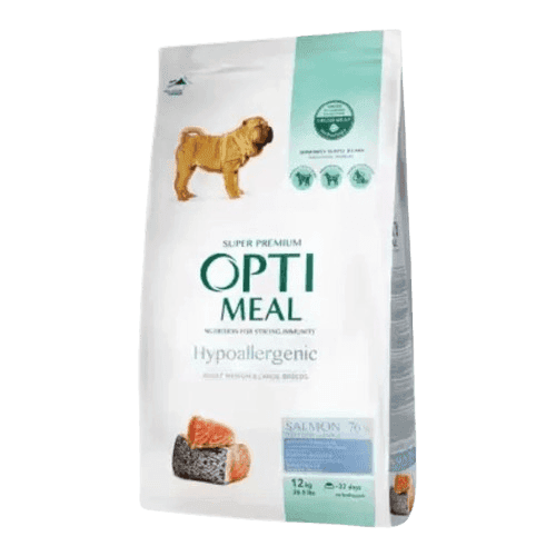 Hypoallergenic Adult Dogs Of Medium And Large Breeds Salmon 4 kg - Hund - Hundmat & hundfoder - Torrfoder för hund - Optimeal - ZOO.se