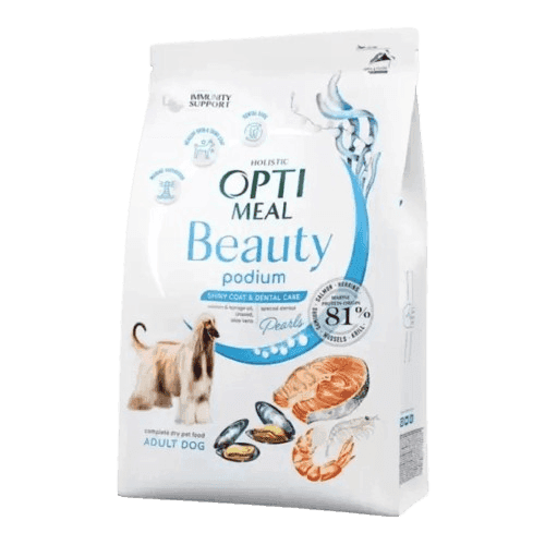 Shiny Coat & Dental Care Adult Dogs Of All Breeds Marine Super Food 10 kg - Hund - Hundmat & hundfoder - Torrfoder för hund - Optimeal - ZOO.se