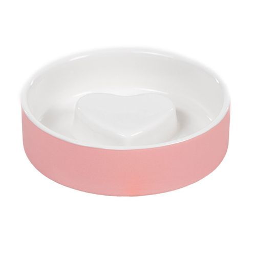 Cooling Bowl Kylande Foderskål - XS Slow Feed Rosa