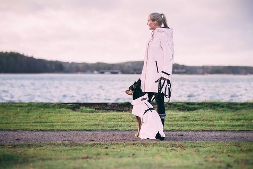 Reflekterande Regnjacka till matte - L-XL rosa