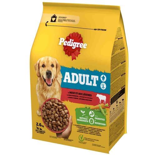 Pedigree Medium Adult Beef - 3 x 2,6 kg