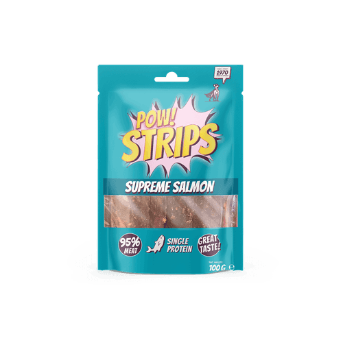 Hundgodis Strips Supreme Salmon - 100 g