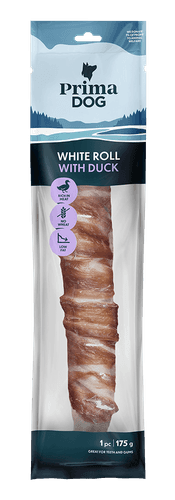 Vit Tuggrulle med Anka - 1 st