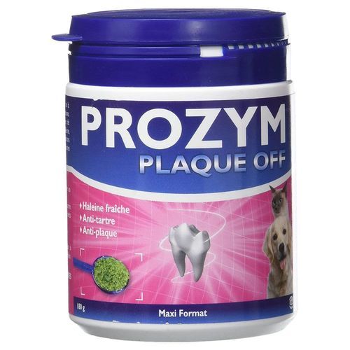 Prozym Plaque Off Pulver för hundar och katter - 2 x 180 g
