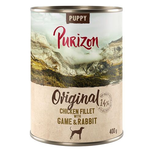 Purizon Puppy 6 x 400 g - Kycklingfilé med vilt & kanin