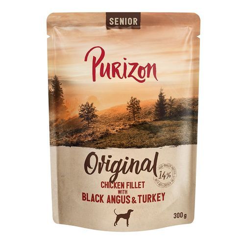 Purizon Senior Kycklingfilé med Black Angus - 6 x 300 g