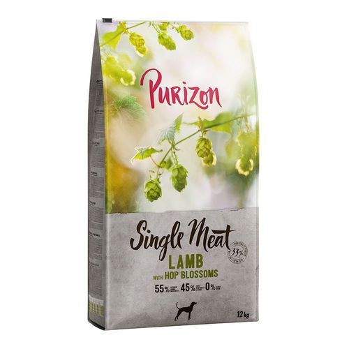 Purizon Single Meat Adult Lamb with Peas & Hop Flowers - 12 kg