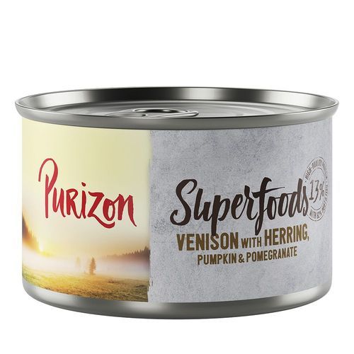 Purizon Superfoods 12 x 140 g - Vilt med sill, pumpa & granatäpple