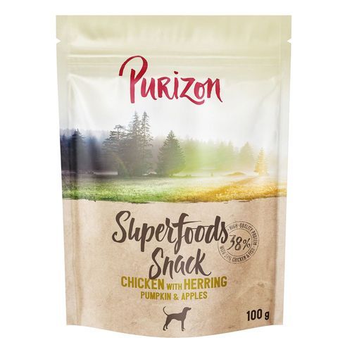 Purizon Superfoods Snack hund 100 g - Kyckling med sill, pumpa & äpple 100 g