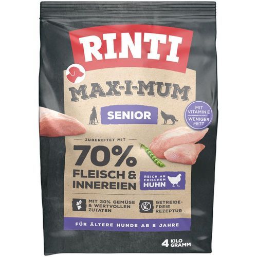 RINTI Max-i-mum Senior Kyckling - Ekonomipack: 2 x 4 kg