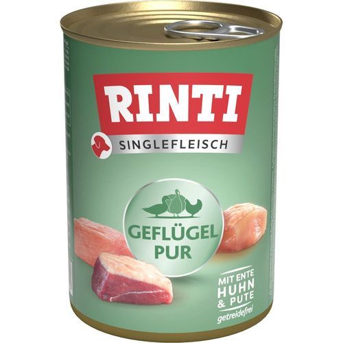 Ekonomipack: RINTI Single Exclusive 24 x 400 g - Fjäderfä