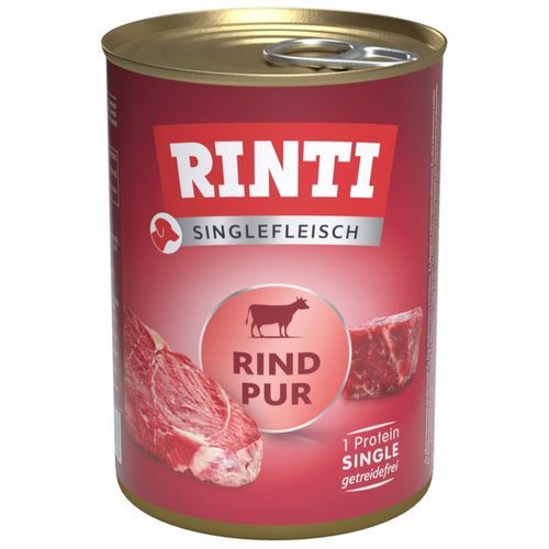 Ekonomipack: RINTI Single Pure 24 x 400 g - Nötkött