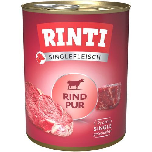 Ekonomipack: RINTI Single Pure 24 x 800 g - Nötkött
