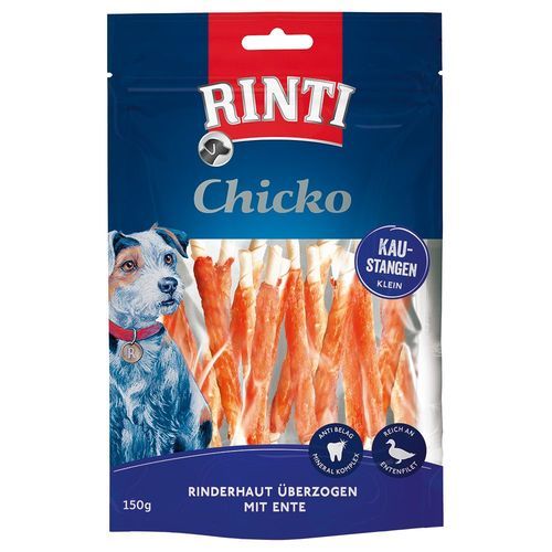 RINTI Chicko Small tuggpinnar för små hundar - Ekonomipack: Anka 18 x 150 g