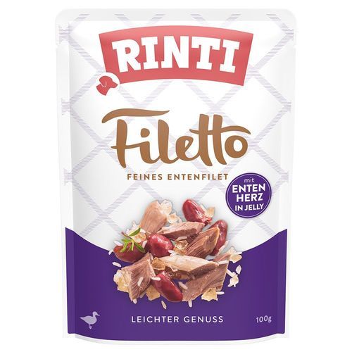 Rinti Filetto Pouch i gelé 24 x 100 g - Anka med ankhjärta