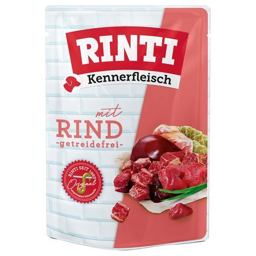 RINTI Kennerfleisch Pouches 10 x 400 g - Nötkött