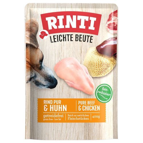 RINTI Leichte Beute 10 x 400 g - Rent nötkött & kyckling