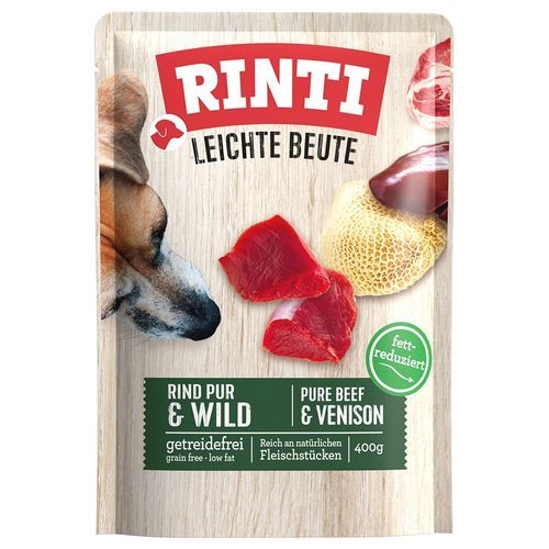 RINTI Leichte Beute 10 x 400 g - Rent nötkött & vilt