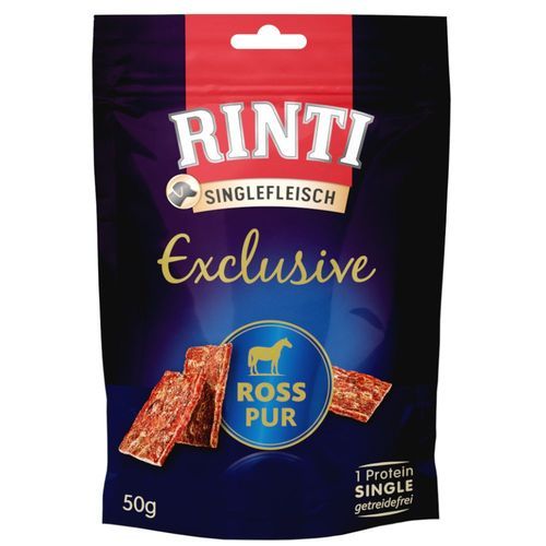 RINTI Singlefleisch Exclusive Snack 50 g - Häst Pur