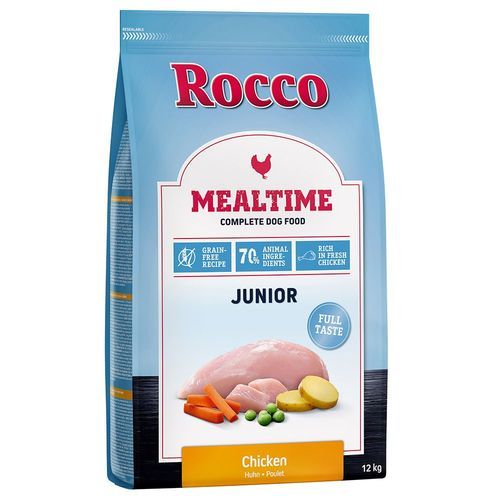 10 + 2 på köpet! 12 kg Rocco Mealtime! - Junior Chicken