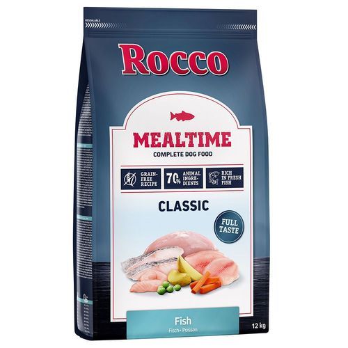 Ekonomipack: 2 x 12 kg Rocco Mealtime - Fisk