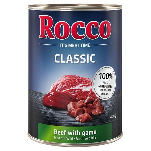 Ekonomipack: Rocco Classic 24 x 400 g - Nöt & vilt