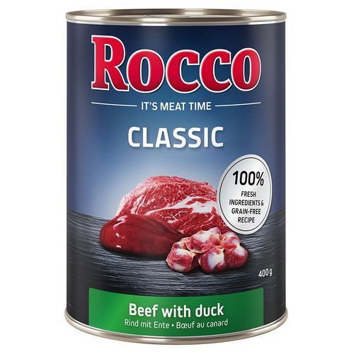 Rocco Classic 6 x 400 g - Nötkött & anka