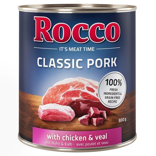 Rocco Classic Pork 6 x 800 g - Kyckling & kalv