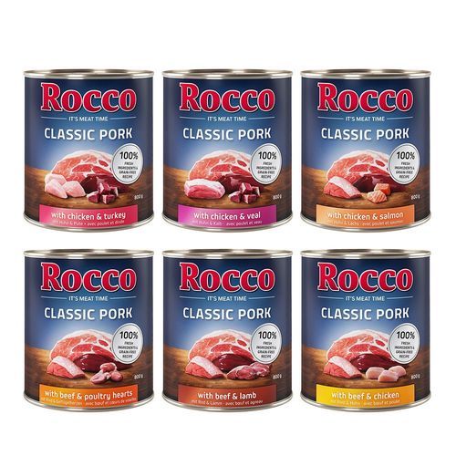 Rocco Classic Pork 6 x 800 g - Mix: 6 sorter