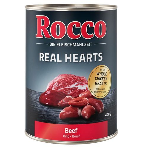 Rocco Enpack 1 x 400 g - Real Hearts Nötkött med hela kycklinghjärtan