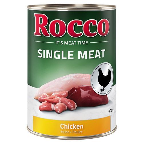 Rocco Single Meat 6 x 400 g - Kyckling