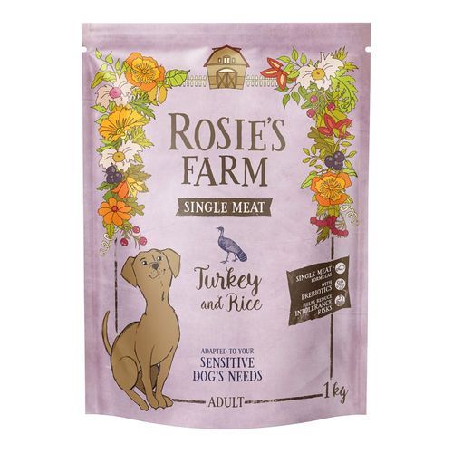 Rosie's Farm Single Meat Adult Kalkon & ris - 1 kg