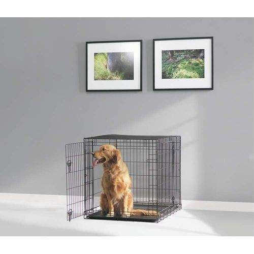 Savic Dog Cottage Hundbur Metall Svart (107 x 72 x 79)