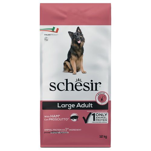 Schesir Dog Large Adult med skinka - 12 kg