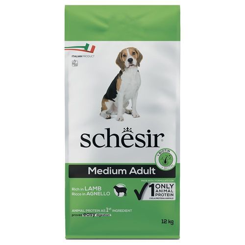 Schesir Dog Medium Adult med lamm - 12 kg