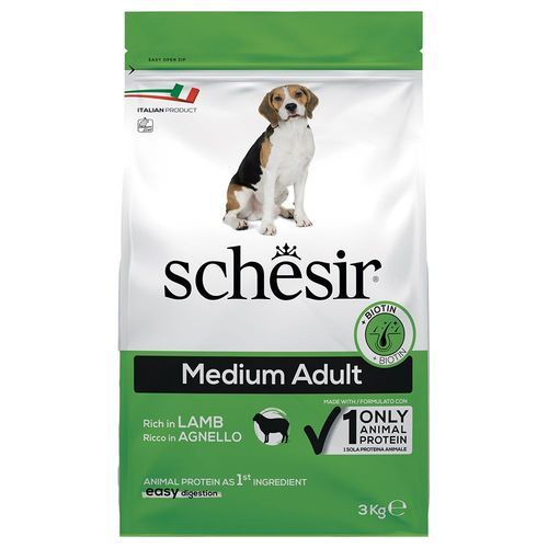 Schesir Dog Medium Adult med lamm - 3 kg