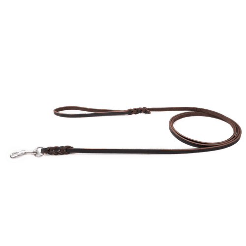 Läderkoppel Hera Brun 9 mm x 180 cm