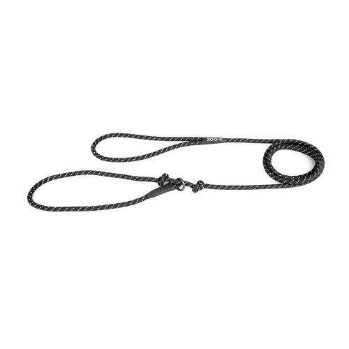 Retrieverkoppel Rufus rep Φ6 mm x 160 cm Svart