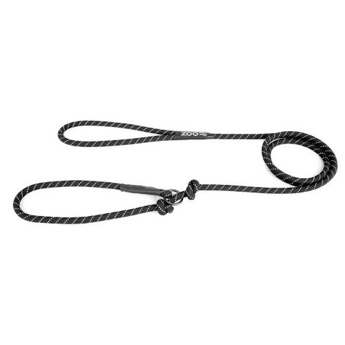 Retrieverkoppel Rufus rep Φ8 mm x 160 cm Svart